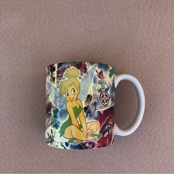 Disney World Peter Pan Tinkerbell 18 oz. Green Interior Coffee Mug Tea Cup - Picture 9 of 9